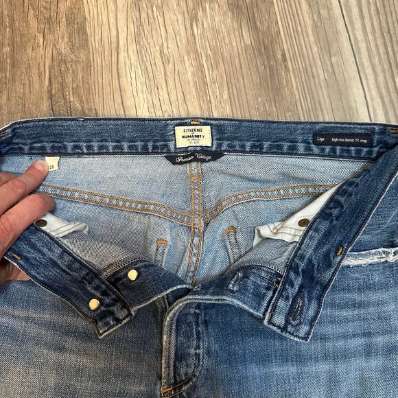 Citizens of Humanity Premium Vintage Liya Jeans‎ Hi Rise Classic Crop Womens 28 - Picture 3 of 8